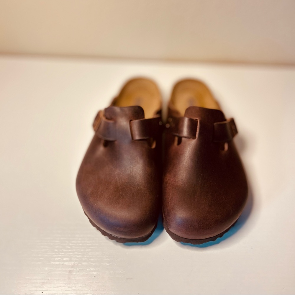 BIRKENSTOCK BOSTON Habana oiled leather-size: 
EU:37 US:6.5 Soft Footbed. NIB! - Picture 11 of 13